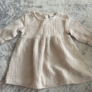 Cream Textured Dress